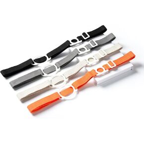 حزام حامل الأكواب وحزام الكتف لزجاجة المياه النقية وزجاجة مشروبات زنبركية طبيعية، رقبة طويلة وحامل مياه قابل للتعديل للمشي والتنزه والتخييم 4 عبوات in Kuwait