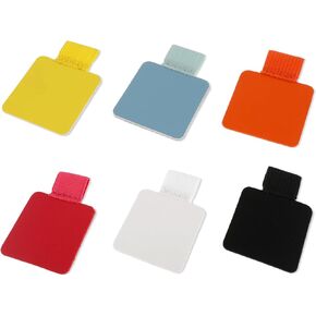 6 Pack Pen Loop Holders Self-Adhesive Leather Elastic Pencil Holder Colorful Pen Holder Sticker Pad Designed for Notebooks Journals Desks Planners Calendars School Office