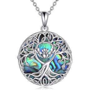 YFN Tree of Life Necklace Sterling Silver Celtic Tree of Life Pendant Jewelry Gifts for Women Men Girls