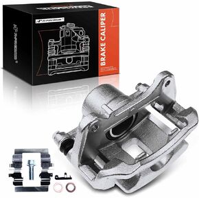 مجموعة فرجار قرص الفرامل A-Premium مع دعامة متوافقة مع موديلات مختارة من Chevy وPontiac - Cobalt 2007-2010 2.2L, G5 2007-2008, G5 2009 2.2L - جانب الراكب الأمامي الأيمن
