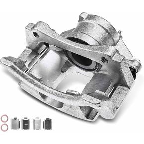 A-Premium Disc Brake Caliper Assembly with Bracket Compatible with Select Buick and Pontiac Models - Rendezvous 2002-2007, Aztek 2001-2005, FWD - Front Right Passenger Side