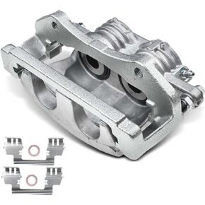 A-Premium Disc Brake Caliper Assembly with Bracket Compatible with Select Ford and Mercury Models - Taurus/Taurus X/Sable 2008-2009, 3.5L - Front Right Passenger Side
