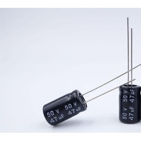 20PCS 47uF 50V Capacitor, 50V +/-20% 47uF 47MFD np Capacitor Bipolar Electrolytic Capacitors, 8X12mm 47uF Capacitor Non-Polar Capacitor 50V