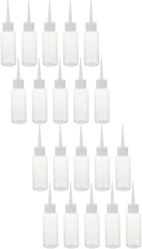 TEHAUX Bottle Squeeze, Mini Tip Bottles Dropper Precision Dispensing Acrylic Pe Practical Diy Quilling White with Funnel Glue Painting Plastic Craft Ml Needle Oil Machine 10pcs in Saudi Arabia