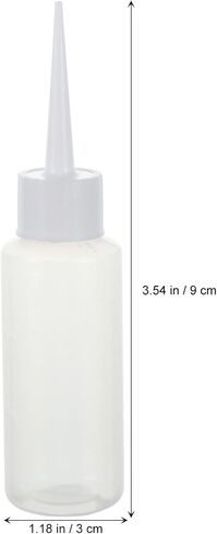 TEHAUX Bottle Squeeze, Mini Tip Bottles Dropper Precision Dispensing Acrylic Pe Practical Diy Quilling White with Funnel Glue Painting Plastic Craft Ml Needle Oil Machine 10pcs in Saudi Arabia