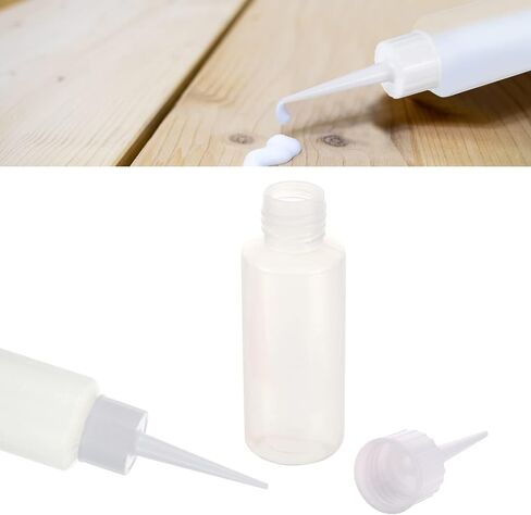 TEHAUX Bottle Squeeze, Mini Tip Bottles Dropper Precision Dispensing Acrylic Pe Practical Diy Quilling White with Funnel Glue Painting Plastic Craft Ml Needle Oil Machine 10pcs in Saudi Arabia
