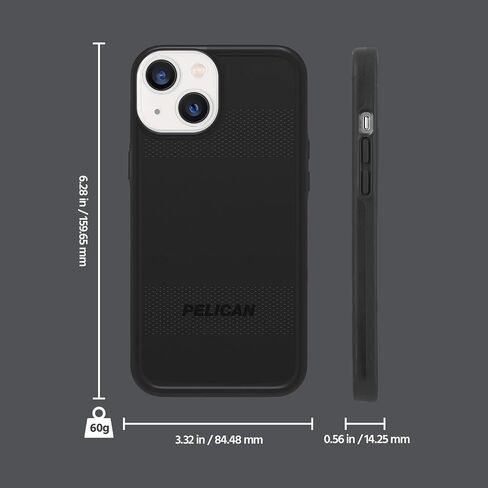 Pelican iPhone 13 Case with Screen Protector [Compatible With MagSafe] [10FT MIL-Grade Drop Protection] Shockproof Phone Case Cover for iPhone 13 with 9H Tempered Glass Film, Anti-Yellowing - Clear in Saudi Arabia