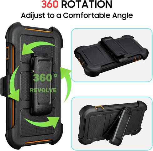for Defender iPhone 14 Case with Clip,for Holster iPhone 14 Case with Kickstand,for Heavy Duty iPhone 14 Phone Case Rugged 2 Layers of Sturdy,Anti-Drop for Phone Case iPhone 14 Case Protective(Black) in Kuwait