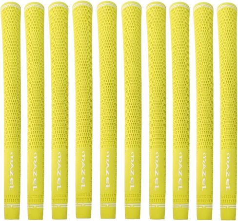 MAZEL Rubber Golf Grips Set of 10 - Midsize/ Standard Non-Slip Performance All-Weather Golf Club Grips for Driver,Chipper,Iron,Hybrid in Saudi Arabia