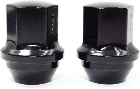 Set of 24 Veritek 14x1.5mm Black 7/8 22mm Hex Duplex Large Wide Acorn Seat OEM Style 1.5 Inch 38.5mm Lug Nuts For Buick Cadillac Chevy Chevrolet Chrysler Dodge Jeep RAM Factory Wheels VPE-14155330BK24 in Saudi Arabia