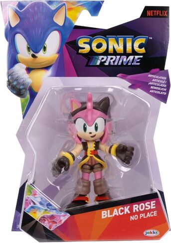 Sonic Prime 5-inch Black Rose - No Place Action Figure 13 points of Articulations. Ages 3+ (Officially licensed by Sega and Netflix) in Saudi Arabia