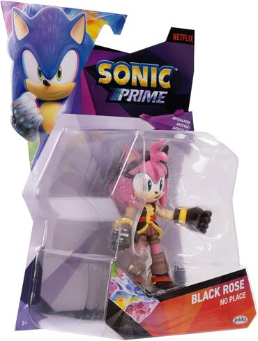 Sonic Prime 5-inch Black Rose - No Place Action Figure 13 points of Articulations. Ages 3+ (Officially licensed by Sega and Netflix) in Saudi Arabia