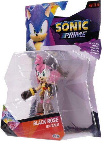 Sonic Prime 5-inch Black Rose - No Place Action Figure 13 points of Articulations. Ages 3+ (Officially licensed by Sega and Netflix) in Saudi Arabia
