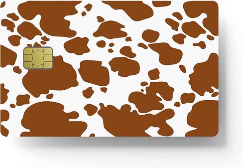 Cow Print Credit Card Stickers for Transportation, Key, Debit, Credit, Card Cover No Bubble, Slim, Waterproof, Anti-Wrinkling Removable Vinyl Bank Skin in Saudi Arabia