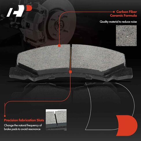 A-Premium 11.93 in (303mm) Front Vented Disc Brake Rotors + Ceramic Pads Kit Compatible with Select Buick and Chevy Models - Lucerne 06-11, Impala 06-13, Impala Limited 14-16, Monte Carlo 06-07, 6-PC in Saudi Arabia