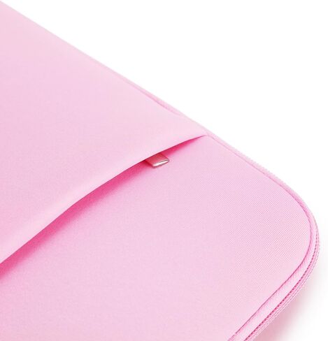 حقيبة كمبيوتر محمول مقاس 15.6 بوصة، وغطاء مبطن ناعم، وحقيبة حمل مع جيب أمامي وحقيبة إكسسوارات، متوافقة مع جهاز كمبيوتر محمول مقاس 15.6 بوصة (وردي، إصدار مطور) in Kuwait