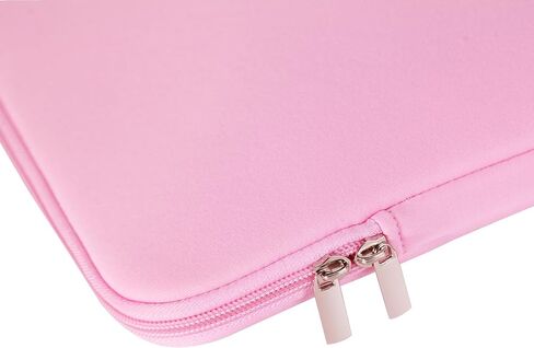 حقيبة كمبيوتر محمول مقاس 15.6 بوصة، وغطاء مبطن ناعم، وحقيبة حمل مع جيب أمامي وحقيبة إكسسوارات، متوافقة مع جهاز كمبيوتر محمول مقاس 15.6 بوصة (وردي، إصدار مطور) in Kuwait