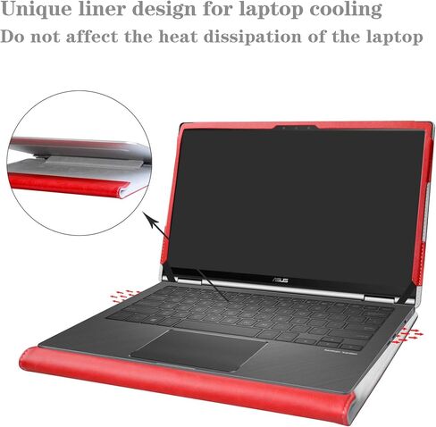 حافظة حماية Alapmk لجهاز 13.3 بوصة Dell Latitude 7330 7320 وHP Elite Dragonfly/Envy 13 13-baXXXX/Envy x360 13 13-ayXXXX 13-bdXXXX/EliteBook x360 1030 G7 G8 وASUS Q326FA/VivoBook S13 S333JA، أسود in Kuwait