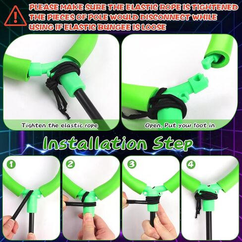 كرة تخطي الكاحل من جالونث - ألعاب خارجية للأطفال والبالغين والبنات والأولاد، مصباح يدوي متوهج خارج الشاطئ والرمل الخلفي، يضيء الألعاب للأعمار 3 4 5 6 7 8 9 10 11 12 13 عامًا هدايا عيد ميلاد باللون الوردي in Kuwait