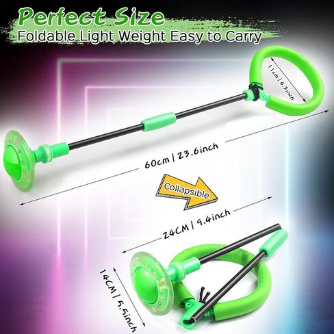 كرة تخطي الكاحل من جالونث - ألعاب خارجية للأطفال والبالغين والبنات والأولاد، مصباح يدوي متوهج خارج الشاطئ والرمل الخلفي، يضيء الألعاب للأعمار 3 4 5 6 7 8 9 10 11 12 13 عامًا هدايا عيد ميلاد باللون الوردي in Kuwait