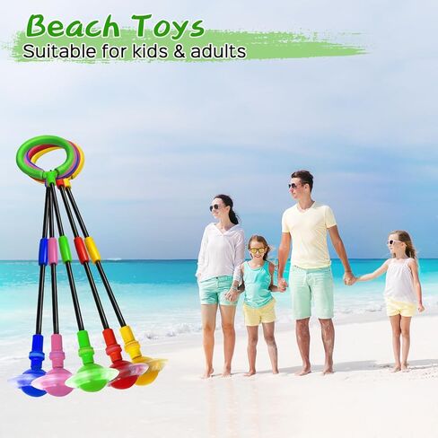 كرة تخطي الكاحل من جالونث - ألعاب خارجية للأطفال والبالغين والبنات والأولاد، مصباح يدوي متوهج خارج الشاطئ والرمل الخلفي، يضيء الألعاب للأعمار 3 4 5 6 7 8 9 10 11 12 13 عامًا هدايا عيد ميلاد باللون الوردي in Kuwait