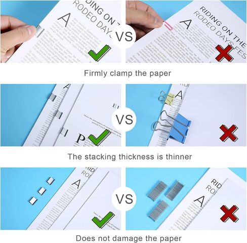 Stainless Steel Metal Refill Clips Dispenser, Mini Reusable Binder Pack Clamp, 1 Pack Push Stapler with 50pcs Binder Clips Silver 50pcs Colorful Paper Clamps for Office Document School Supplies in Saudi Arabia