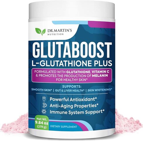 6970mg Glutathione | Powerful Antioxidant | Anti-Aging Formula for Skin Health, Whitening & Pigmentation | Supports Immune System, Gut Health & Liver Detox | Enhanced with Vitamin C, Collagen & More in Kuwait