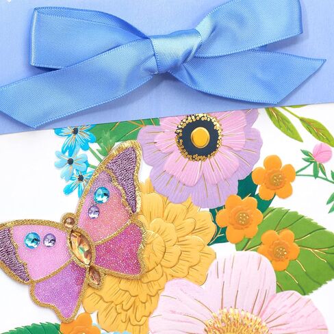 Papyrus 9" Medium Gift Bag (Jacobean Floral) for Birthdays, Weddings, Bridal Showers, Baby Showers and All Occasions (1-Bag) in Saudi Arabia