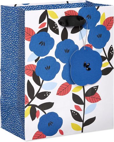 Papyrus 9" Medium Gift Bag (Jacobean Floral) for Birthdays, Weddings, Bridal Showers, Baby Showers and All Occasions (1-Bag) in Saudi Arabia