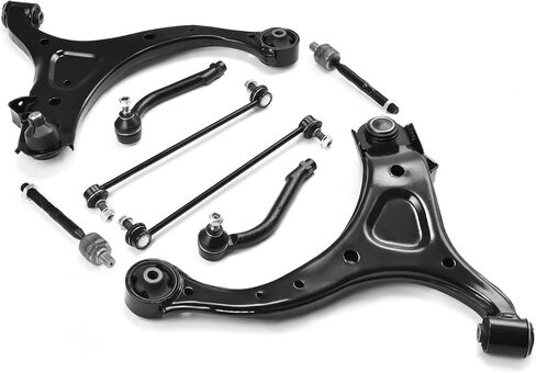 AUTOSAVER88 Front Suspension Kit Compatible with 2007-2012 Hyundai Santa Fe, 2011-2013 Kia Sorento. w/Control Arm, Tie Rod, Sway Bar Link in Saudi Arabia