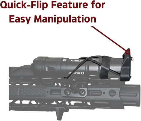غطاء خفيف للمصابيح الكاشفة المثبتة على الأسلحة | غطاء عدسة البندقية متوافق مع Surefire/Streamlight/Olight/Cloud Defense in Kuwait