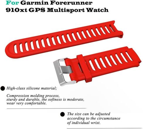 Band for Garmin Forerunner 910XT Watch, Silicone Wristband Replacement Watch Band for Garmin Forerunner 910XT in Saudi Arabia