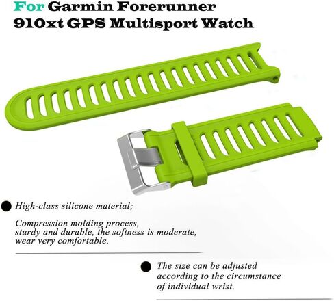 Band for Garmin Forerunner 910XT Watch, Silicone Wristband Replacement Watch Band for Garmin Forerunner 910XT in Saudi Arabia