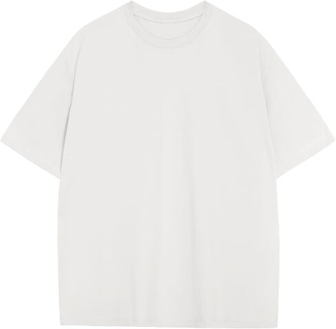 Men's Oversized T Shirts Lightweight Cooling Soft T-Shirt Short Sleeve Slick Casual Basic Crewneck Tee Shirt in Saudi Arabia
