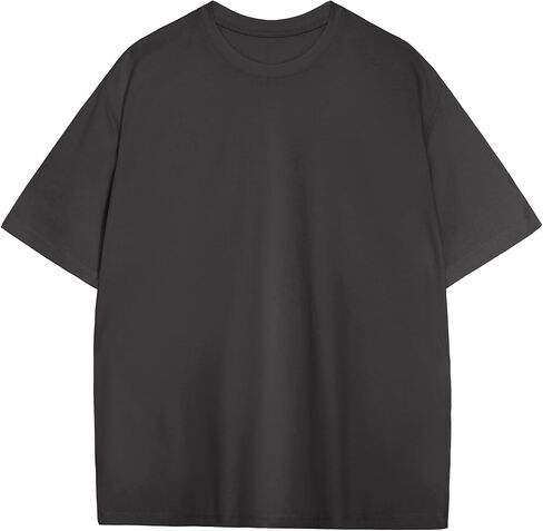 Men's Oversized T Shirts Lightweight Cooling Soft T-Shirt Short Sleeve Slick Casual Basic Crewneck Tee Shirt in Saudi Arabia