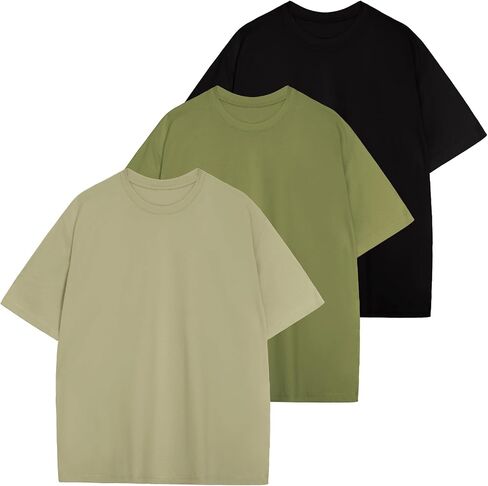 Men's Oversized T Shirts Lightweight Cooling Soft T-Shirt Short Sleeve Slick Casual Basic Crewneck Tee Shirt in Saudi Arabia