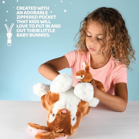 PREXTEX Easter Egg Stuffed Animals Plushie with Toy Accessories - Zip Up Small Toys with Storage | Kids Stuffed Animal Dolls, Baby Gift Bag, Party Favor, Birthday Gift Set | Baby Boy & Girl Age 3-5+ in Kuwait