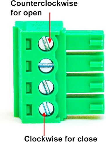 10 PCS 3.81mm 4 Pin Phoenix Type Connector Green PCB Screw Terminal Block Pole, 10PCS in Saudi Arabia