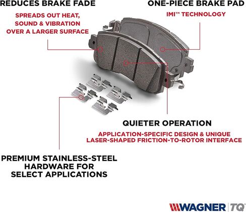 مجموعة وسادات فرامل قرصية من Wagner Brake OEX OEX698 من السيراميك الفاخر in Saudi Arabia