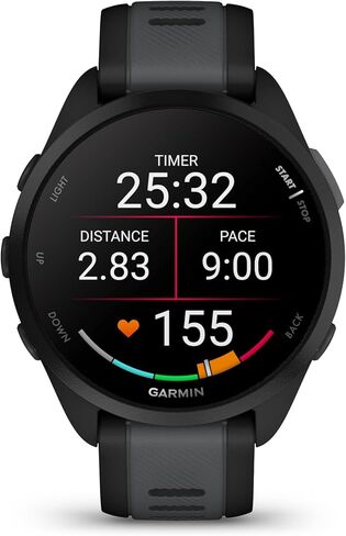 Garmin Forerunner 165 Music GPS Running Smartwatch, Fitness Tracker Smart Watch for Men and Women Bundle with Accessories - Black/Slate Gray in Saudi Arabia