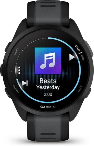 Garmin Forerunner 165 Music GPS Running Smartwatch, Fitness Tracker Smart Watch for Men and Women Bundle with Accessories - Black/Slate Gray in Saudi Arabia