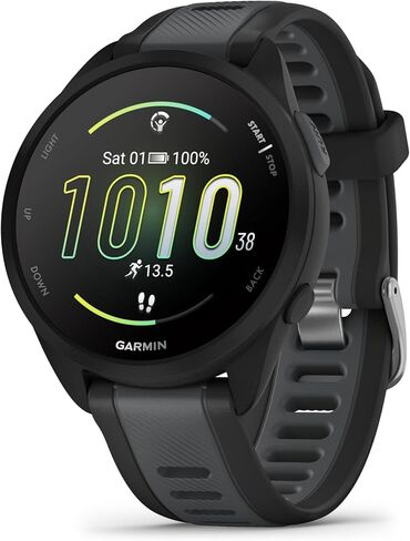 Garmin Forerunner 165 Music GPS Running Smartwatch, Fitness Tracker Smart Watch for Men and Women Bundle with Accessories - Black/Slate Gray in Saudi Arabia