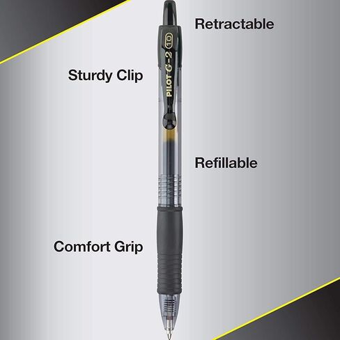 Pilot, G2 Premium Gel Roller Pens, Bold Point 1 mm, Pack of 8, Assorted Colors in Saudi Arabia