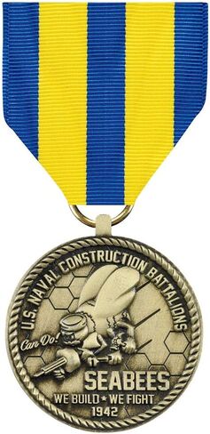 MEDALS OF AMERICA EST. 1976 U.S. Navy Seabees Commemorative Medal in Saudi Arabia