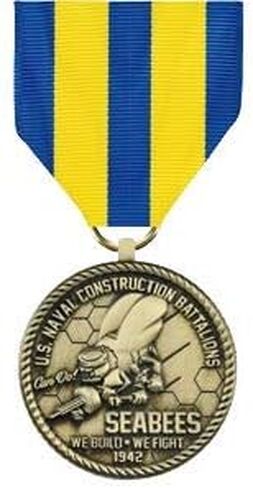 MEDALS OF AMERICA EST. 1976 U.S. Navy Seabees Commemorative Medal in Saudi Arabia