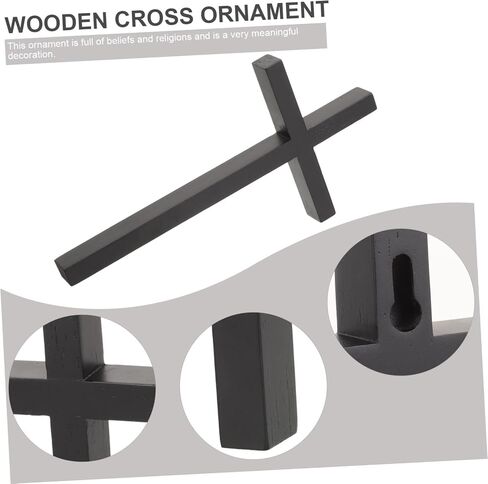 ORFOFE Cross Pendant Religious Wall Cross Cross-shaped Decor Church Cross Wall Hanging Vintage Cross Wall Art Christian Cross for Wall Christian Pray Wall Art Wooden The Cross Statue in Saudi Arabia