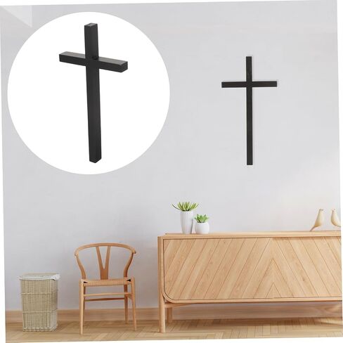 ORFOFE Cross Pendant Religious Wall Cross Cross-shaped Decor Church Cross Wall Hanging Vintage Cross Wall Art Christian Cross for Wall Christian Pray Wall Art Wooden The Cross Statue in Saudi Arabia