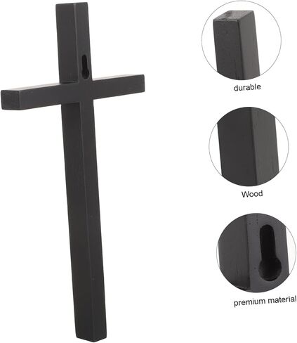 ORFOFE Cross Pendant Religious Wall Cross Cross-shaped Decor Church Cross Wall Hanging Vintage Cross Wall Art Christian Cross for Wall Christian Pray Wall Art Wooden The Cross Statue in Saudi Arabia