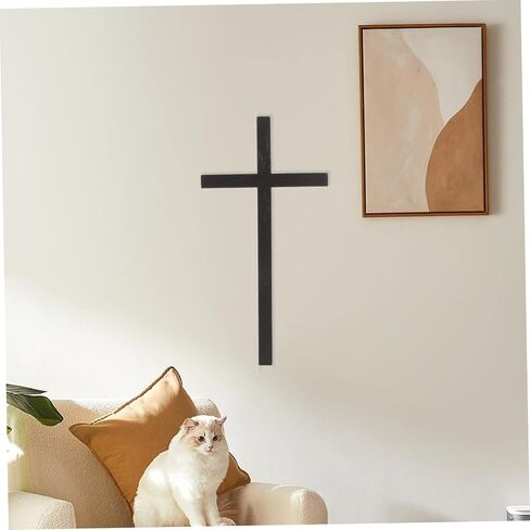 ORFOFE Cross Pendant Religious Wall Cross Cross-shaped Decor Church Cross Wall Hanging Vintage Cross Wall Art Christian Cross for Wall Christian Pray Wall Art Wooden The Cross Statue in Saudi Arabia