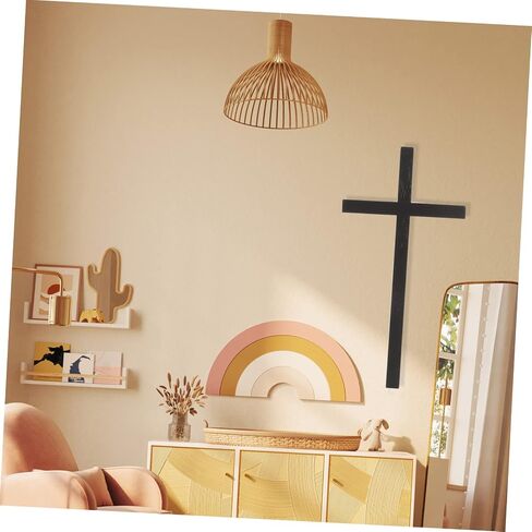 ORFOFE Cross Pendant Religious Wall Cross Cross-shaped Decor Church Cross Wall Hanging Vintage Cross Wall Art Christian Cross for Wall Christian Pray Wall Art Wooden The Cross Statue in Saudi Arabia